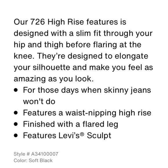 726 HIGH RISE FLARE WOMEN'S JEANS nwt - Picture 5 of 14